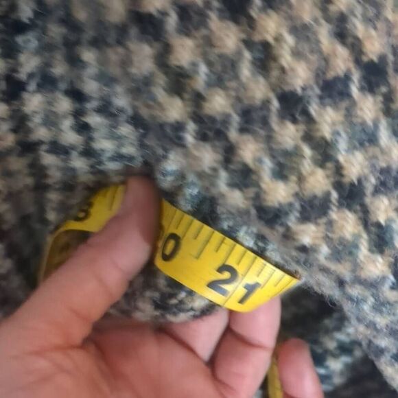 Vintage Scottish Harris Tweed 100% Wool Macy's Blazer Suit Green Brown Plaid Jac - Picture 8 of 12
